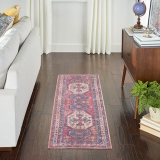 The Rug Corner Nourison Home Nourison Home - New Concept Washables Red/Navy Area Rug SR105  