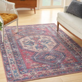The Rug Corner Nourison Home Nourison Home - New Concept Washables Red/Navy Area Rug SR105  