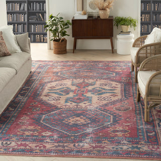 The Rug Corner Nourison Home Nourison Home - New Concept Washables Red/Navy Area Rug SR105  