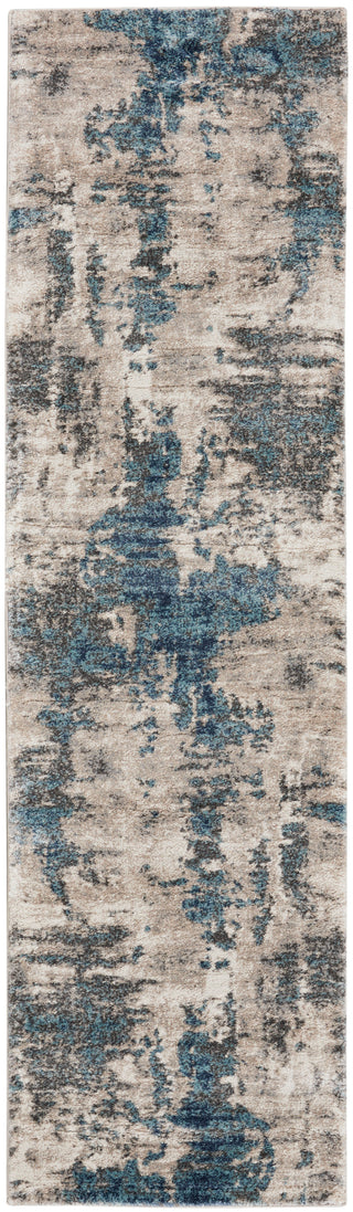 The Rug Corner Nourison Home American Manor AMR04 IVBLU Area Rugs  