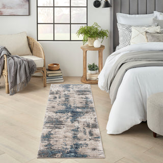 The Rug Corner Nourison Home American Manor AMR04 IVBLU Area Rugs  