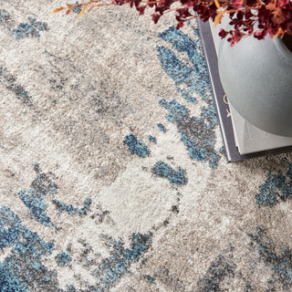 The Rug Corner Nourison Home American Manor AMR04 IVBLU Area Rugs  