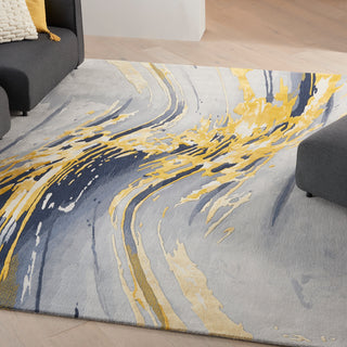 The Rug Corner Nourison Home Prismatic PRS24 GRYGD Area Rugs  
