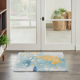 Nourison Home - Prismatic Sea Foam Area Rug PRS26