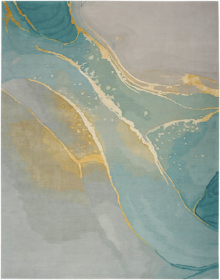 Nourison Home - Prismatic Grey/Sea Foam Area Rug PRS27