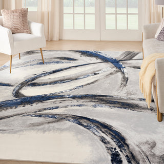 The Rug Corner Nourison Home Splash BSK02 GRYNV Area Rugs  