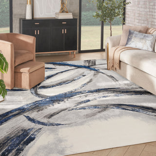 The Rug Corner Nourison Home Splash BSK02 GRYNV Area Rugs  