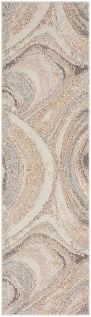 The Rug Corner Nourison Home Nourison Home - SplAsh Cream/Grey Area Rug BSK03  