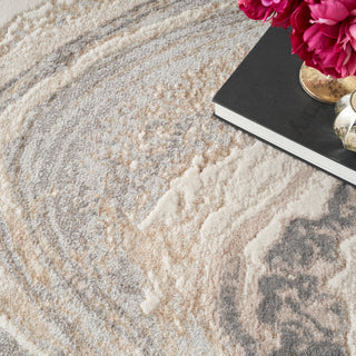 The Rug Corner Nourison Home Nourison Home - SplAsh Cream/Grey Area Rug BSK03  