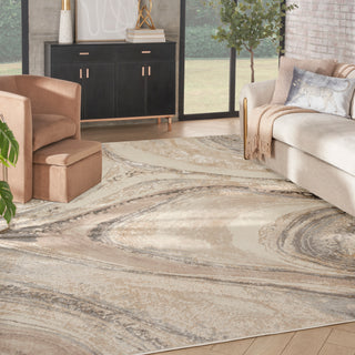 The Rug Corner Nourison Home Nourison Home - SplAsh Cream/Grey Area Rug BSK03  
