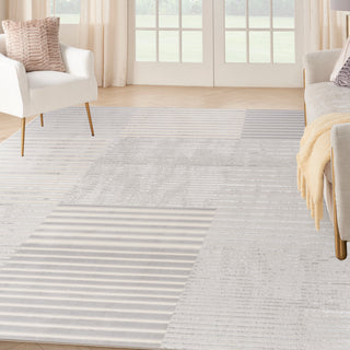 The Rug Corner Nourison Home Nourison Home - Splash Silver/Green Area Rug BSK04  