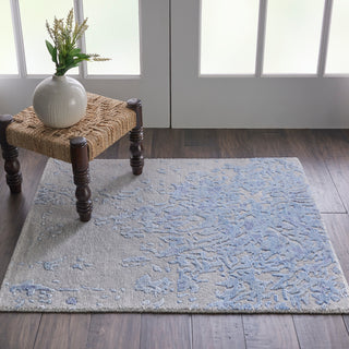 Nourison Home - Silk Shadows Grey/Blue Area Rug SHA18