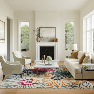 The Rug Corner Nourison Home Nourison Home - Passion Ivory/Multi-Color Area Rug PSN17  