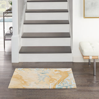 The Rug Corner Nourison Home Nourison Home - Prismatic Sand/Blue Area Rug PRS36  
