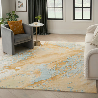 The Rug Corner Nourison Home Nourison Home - Prismatic Sand/Blue Area Rug PRS36  