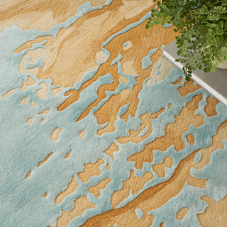 The Rug Corner Nourison Home Nourison Home - Prismatic Sand/Blue Area Rug PRS36  