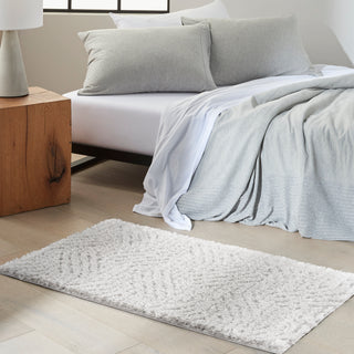 The Rug Corner Calvin Klein Calvin Klein Surfaces - Silver/Grey Area Rug SFC01  
