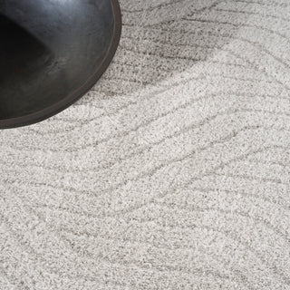 The Rug Corner Calvin Klein Calvin Klein Surfaces - Silver/Grey Area Rug SFC01  