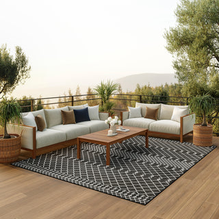 The Rug Corner Nourison Home Nourison Home - Positano Black Area Rug POS02  