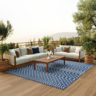 The Rug Corner Nourison Home Nourison Home - Positano Navy/Blue Area Rug POS02  