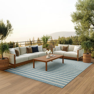 The Rug Corner Nourison Home Nourison Home - Positano Aqua/Ivory Area Rug POS03  