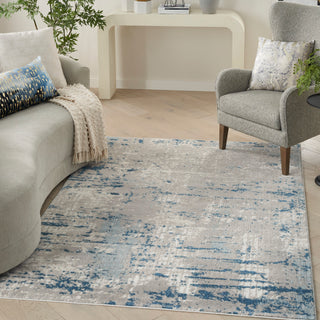 The Rug Corner Nourison Home Nourison Home - Quarry Ivory/Blue Area Rug QUA01  