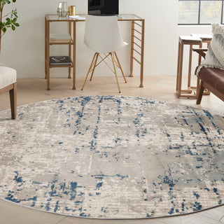 The Rug Corner Nourison Home Nourison Home - Quarry Ivory/Blue Area Rug QUA01  