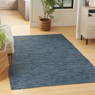 The Rug Corner Nourison Home Nourison Home - Washable Solutions Navy/Blue Area Rug WSL01  