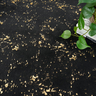Nourison Home - Cozy Shimmer Black/Gold Area Rug CSH01