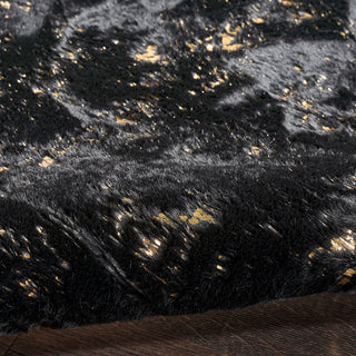 Nourison Home - Cozy Shimmer Black/Gold Area Rug CSH01