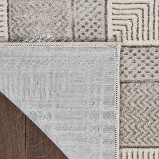 The Rug Corner Nourison Home Glitz GLZ07 SILVR Area Rugs  