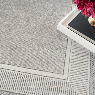 The Rug Corner Nourison Home Glitz GLZ07 SILVR Area Rugs  