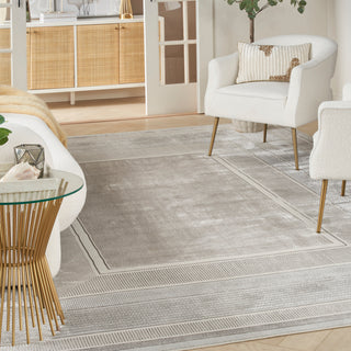 The Rug Corner Nourison Home Glitz GLZ07 SILVR Area Rugs  