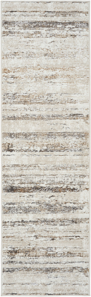 The Rug Corner Nourison Home Glitz GLZ10 CRMGY Area Rugs  