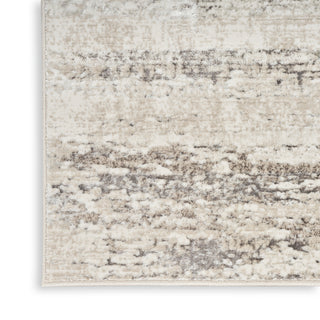 The Rug Corner Nourison Home Glitz GLZ10 CRMGY Area Rugs  