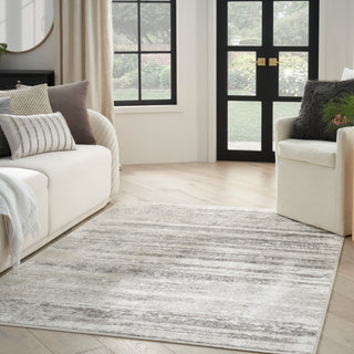 The Rug Corner Nourison Home Glitz GLZ10 CRMGY Area Rugs  
