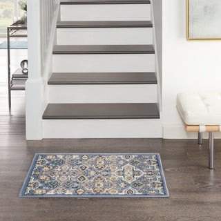 The Rug Corner Nourison Home Allur ALR03 LTBLU Area Rugs  