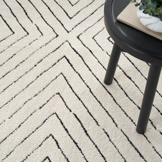 The Rug Corner Nourison Home Nourison Home - Modern Comfort Ivory/Black Area Rug MNC01  