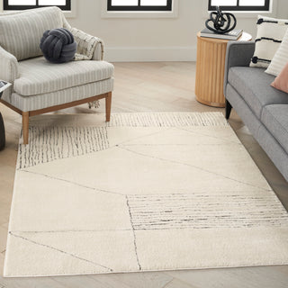 The Rug Corner Nourison Home Nourison Home - Modern Comfort Ivory/Black Area Rug MNC02  