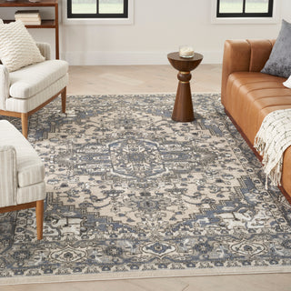 The Rug Corner Nourison Home Nourison Home - Quarry Ivory/Blue Area Rug QUA05  