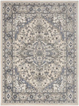 The Rug Corner Nourison Home Nourison Home - Quarry Ivory/Blue Area Rug QUA05  