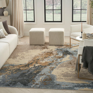 The Rug Corner Nourison Home Silk Shadows SHA23 BGEBL Area Rugs  