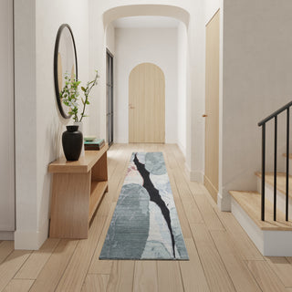 The Rug Corner Nourison Home Nourison Home - Silk Shadows Blue/Pink Area Rug SHA25  