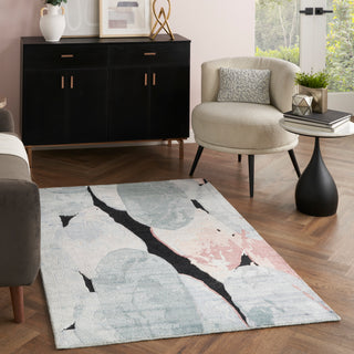 The Rug Corner Nourison Home Nourison Home - Silk Shadows Blue/Pink Area Rug SHA25  