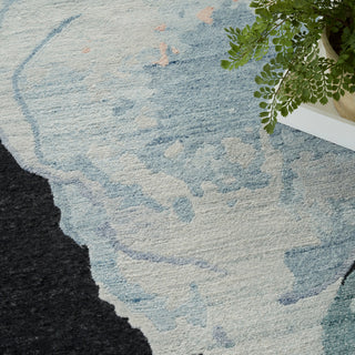 The Rug Corner Nourison Home Nourison Home - Silk Shadows Blue/Pink Area Rug SHA25  