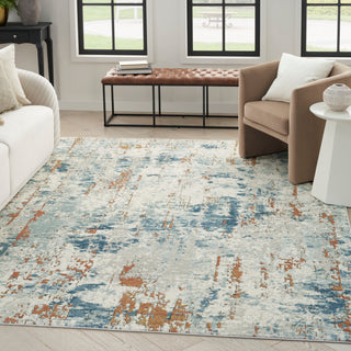 The Rug Corner Nourison Home Nourison Home - Quarry Beige/Blue Area Rug QUA01  