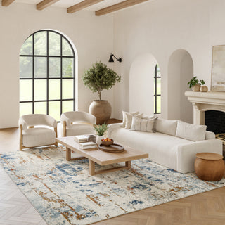 The Rug Corner Nourison Home Nourison Home - Quarry Beige/Blue Area Rug QUA01  