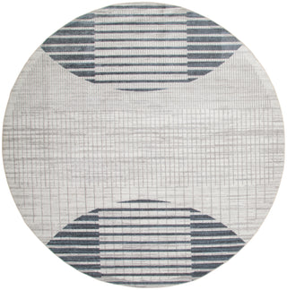 The Rug Corner Nourison Home Nourison Home - Astra Machine Washable Ivory/Blue Area Rug ASW03  