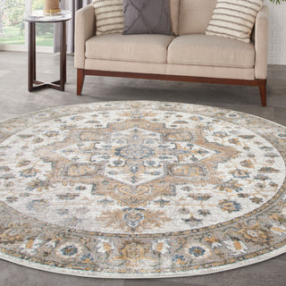 Nourison Home - Astra Machine Washable Silver/Green Area Rug ASW12