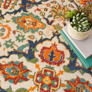 The Rug Corner Nourison Home Nourison Home - Allur Ivory/Multi-Color Area Rug ALR03  